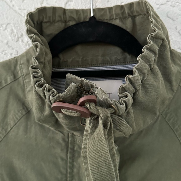 Loft Jacket Linen Cotton Utility Military Green SP - Picture 11 of 11